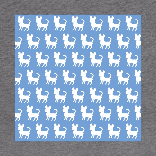 Chihuahua silhouette print (large) sky blue by bettyretro